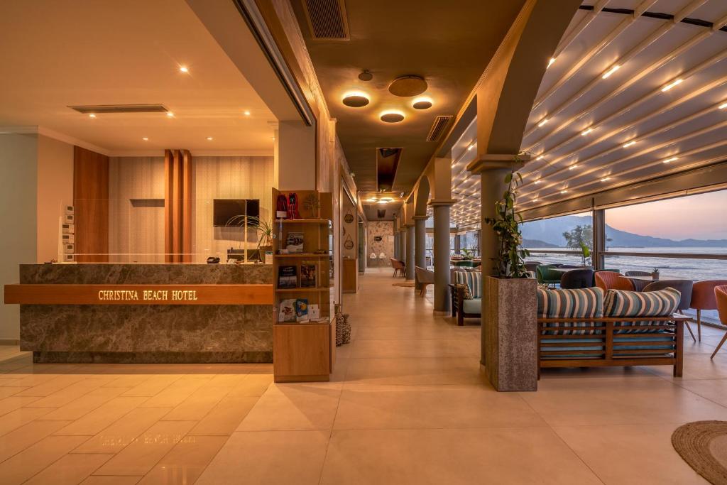 Posezení v ubytování Christina Beach Hotel