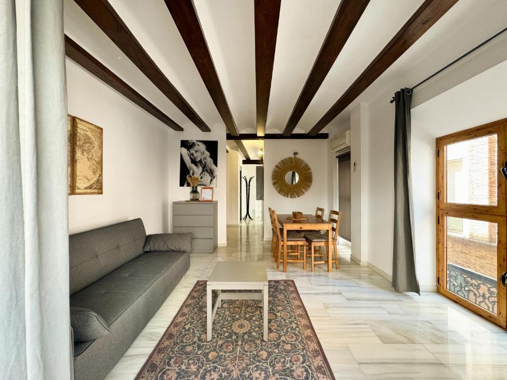 Posezení v ubytování Duplex en el Carmen 1