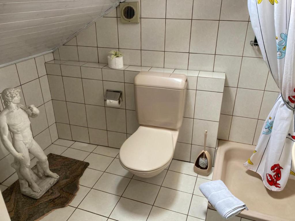 Koupelna v ubytování Hotel Scaletta