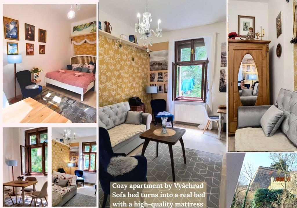 Posezení v ubytování Magical Apartment in the center near the Congress Center