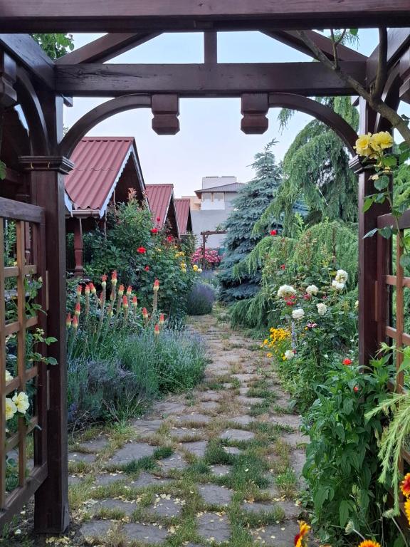 Taman di luar Gardena Rustic - Cabane de lemn