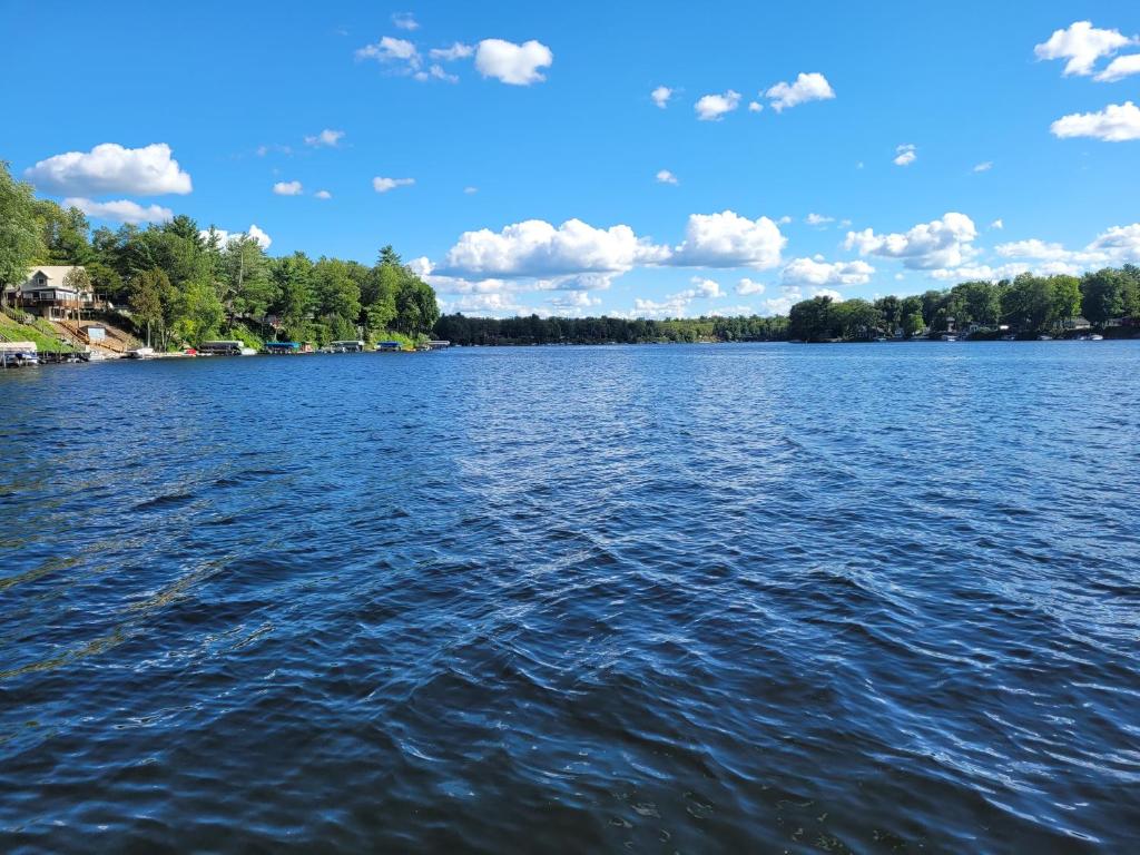 a view of a large body of water at Castaways Cottage on Croton Pond #5 in Newaygo