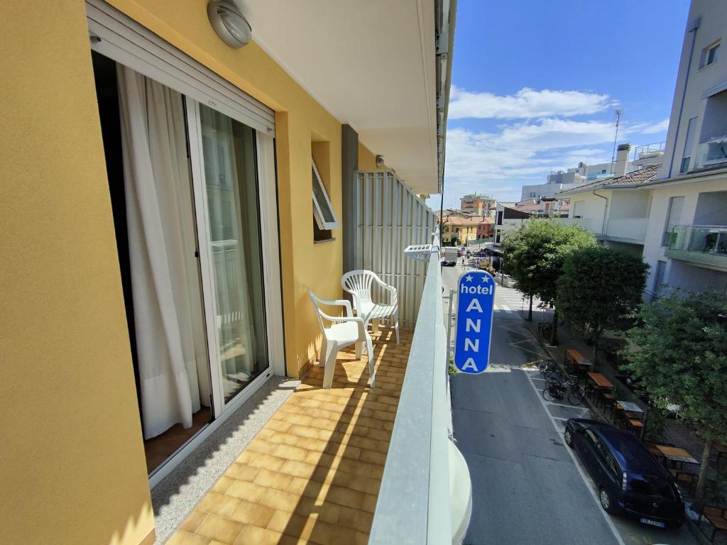 Balkón nebo terasa v ubytování Hotel Anna