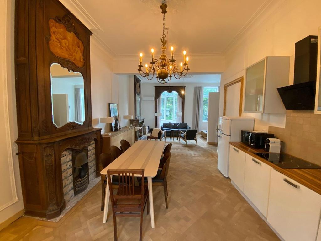 Η κουζίνα ή μικρή κουζίνα στο Champagne Apartment, 4P, Parc de la Boverie