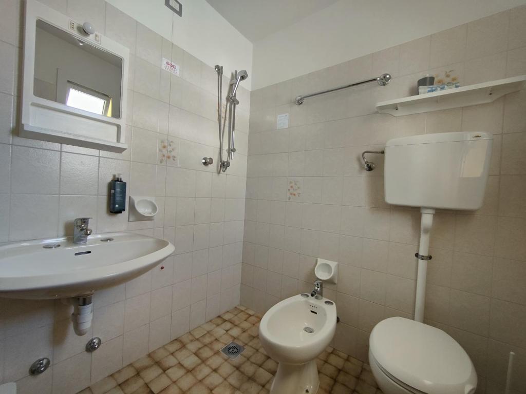 Koupelna v ubytování Hotel Anna