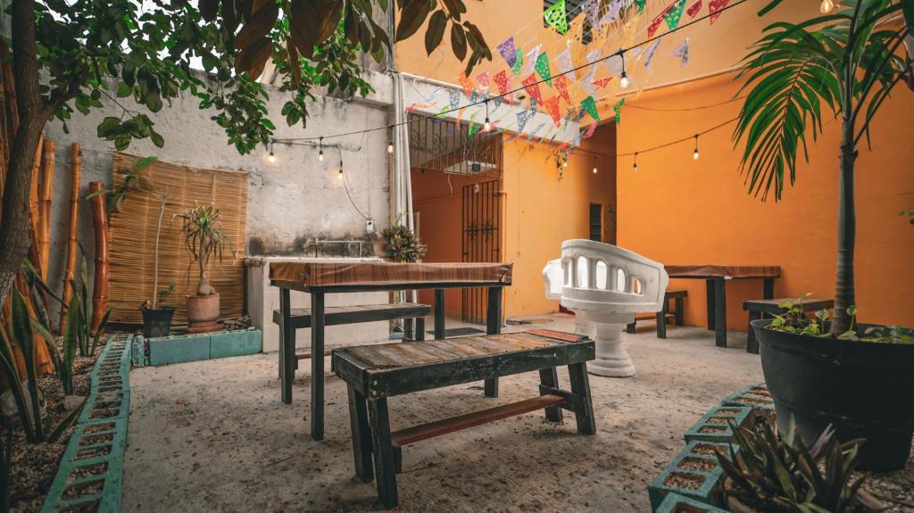 Patio nebo venkovní prostory v ubytování Hotel Posada Aurora