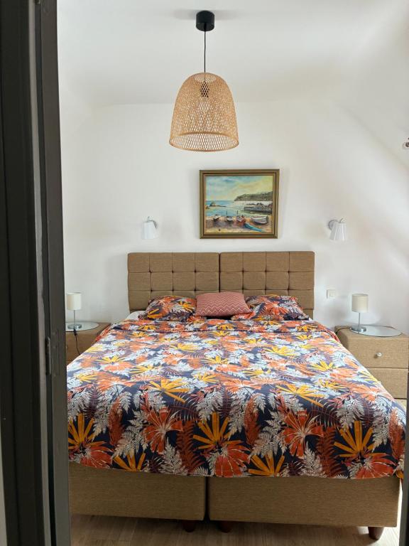 Postel nebo postele na pokoji v ubytování Gîte Maez 4 pers 29450 sizun