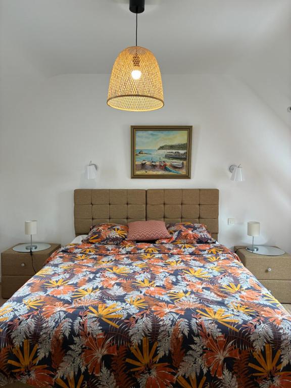 Postel nebo postele na pokoji v ubytování Gîte Maez 4 pers 29450 sizun