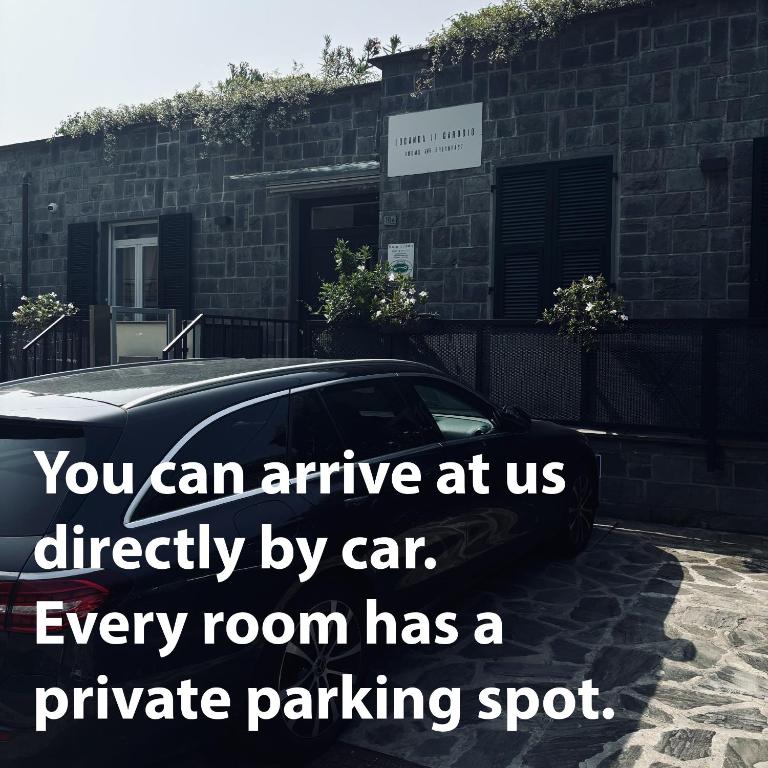 a car parked in front of a parking lot at Locanda Il Carugio in Corniglia