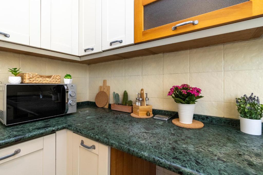 Kuchyň nebo kuchyňský kout v ubytování casa a colori