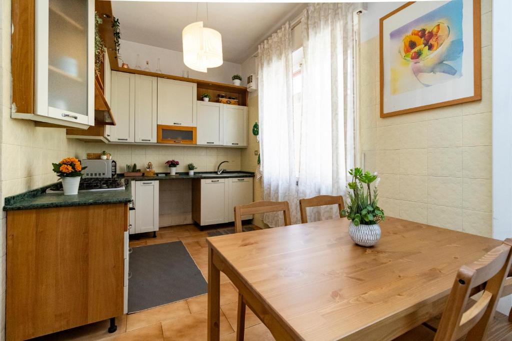 Kuchyň nebo kuchyňský kout v ubytování casa a colori