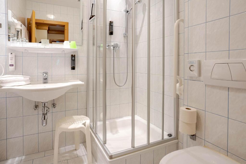 Koupelna v ubytování Familienhotel Lengauer Hof