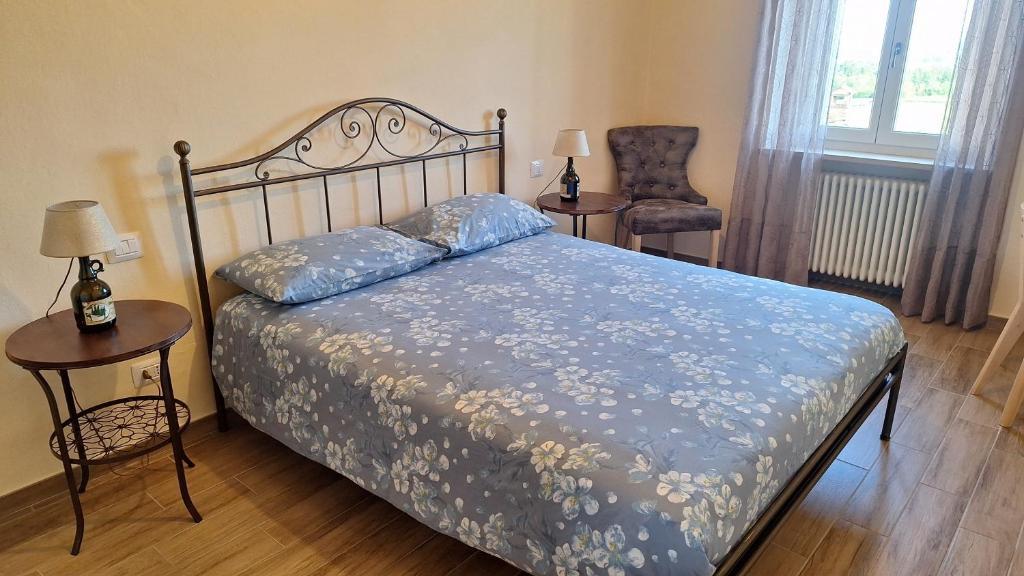 Postel nebo postele na pokoji v ubytování la Mafalda in Oltrepo