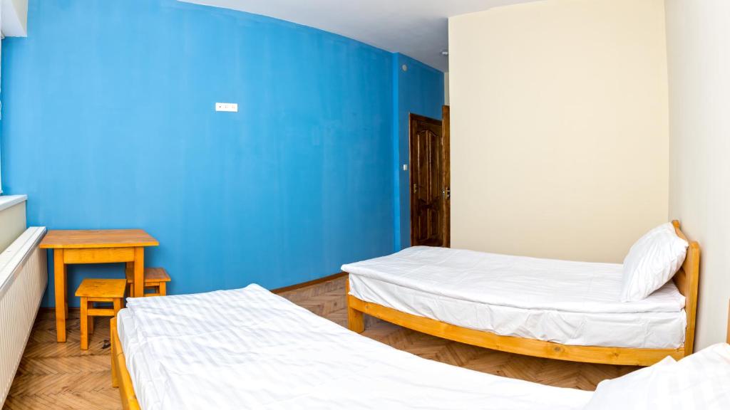 Postel nebo postele na pokoji v ubytování Dream Hostel Carpathians Rakhiv