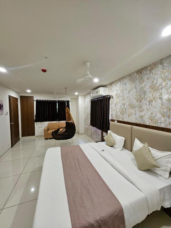 Postel nebo postele na pokoji v ubytování hotel leo