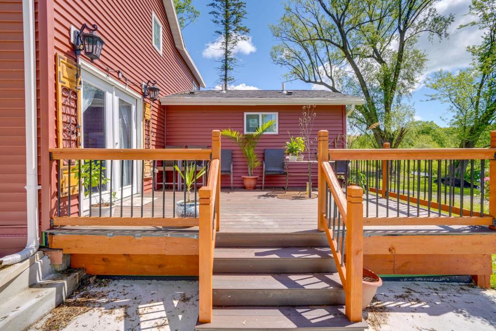 Balkón nebo terasa v ubytování 4 Mi to Dtwn Catskill Mtn-View Home