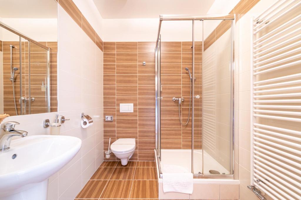 Kúpeľňa v ubytovaní Hotel Vyhlídka