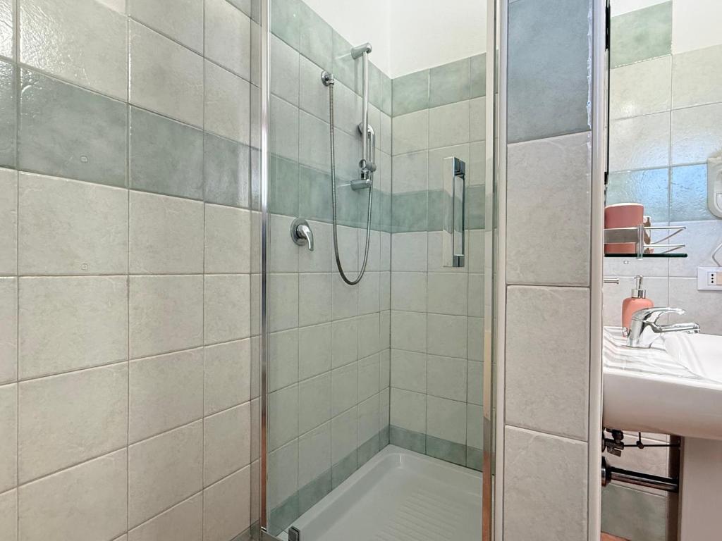 Koupelna v ubytování Green Hotel "I Mandorli di Dommos"