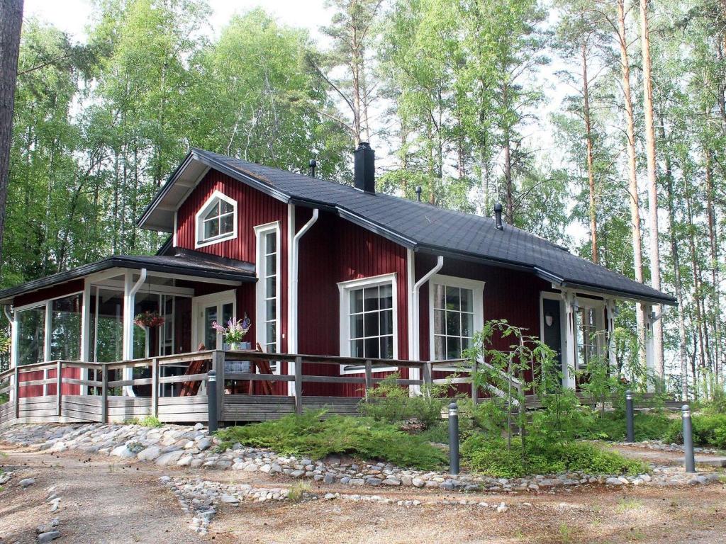 Bygningen som feriehuset ligger i