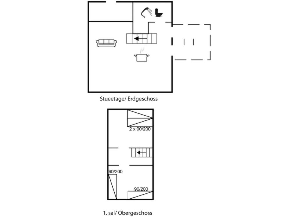 Půdorys ubytování Apartment Märit - 300m from the sea by Interhome