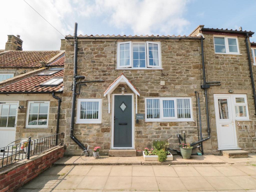 Bygningen som feriehuset ligger i