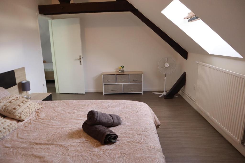 Posteľ alebo postele v izbe v ubytovaní La Parisienne - 80m2