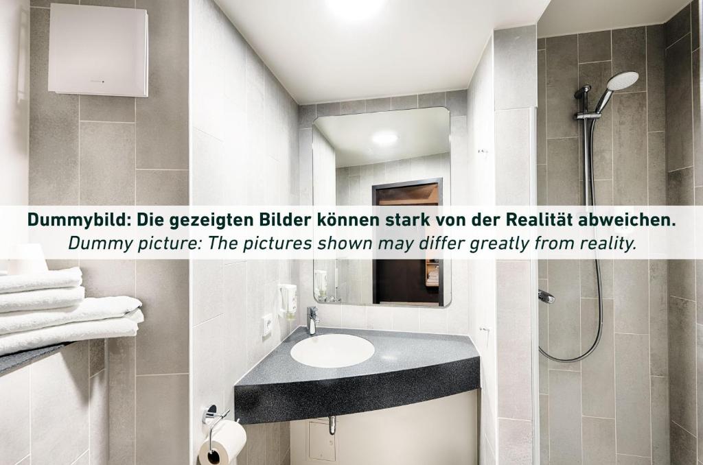 Koupelna v ubytování B&B HOTEL München-Schwabing