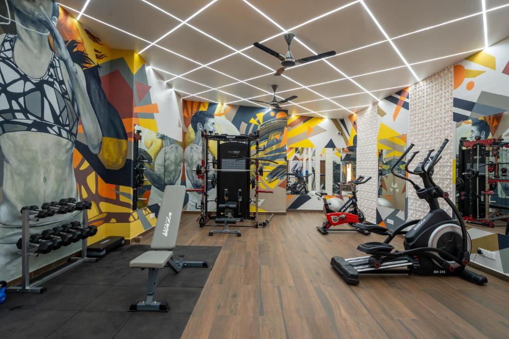 Fitness centrum a/nebo fitness zařízení v ubytování The Grand Leoney Resort