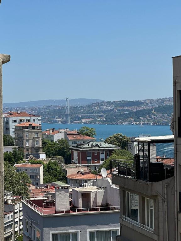 a view of a city with a river and buildings at Şah Bey Konağı in Istanbul