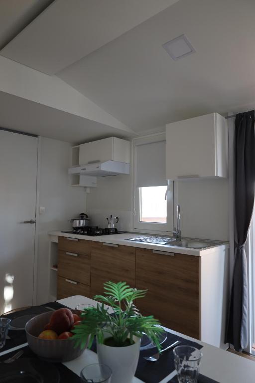 Kuchyň nebo kuchyňský kout v ubytování Camping Village Lido di Classe