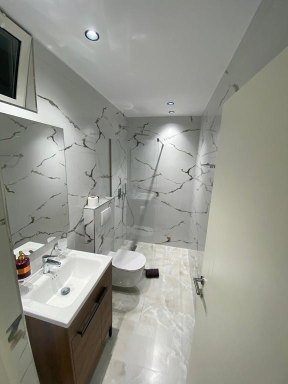 Koupelna v ubytování IRINI boutique rooms!!!
