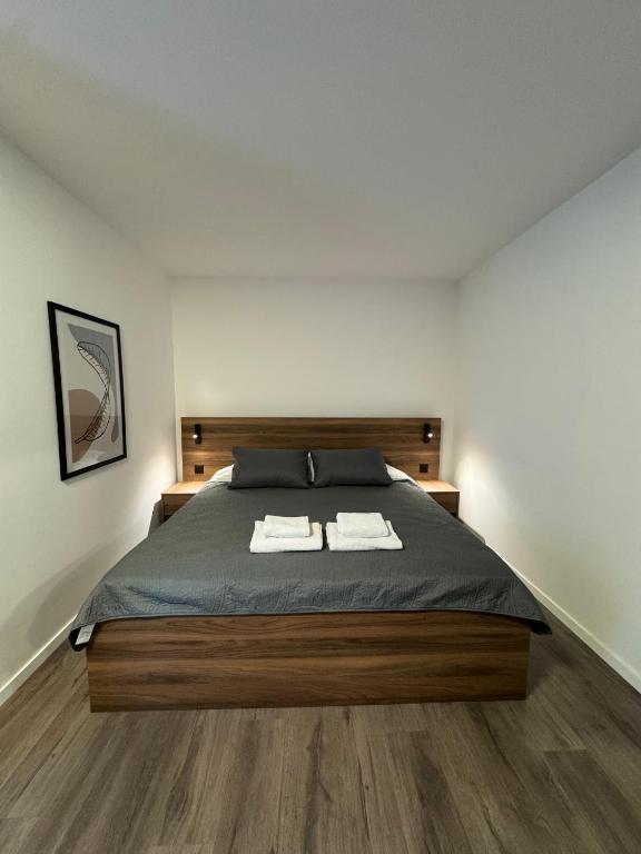 Postel nebo postele na pokoji v ubytování Fole Apart Hotel