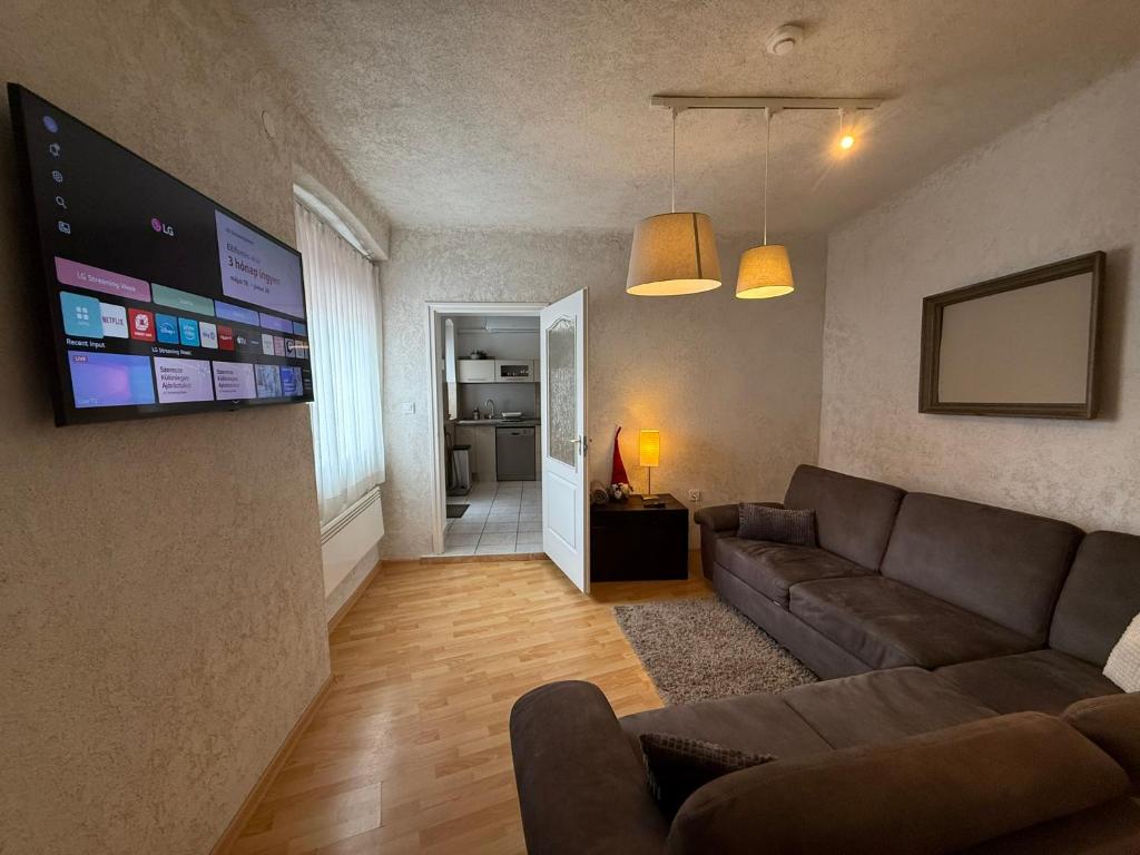 Posezení v ubytování Corte Apartman