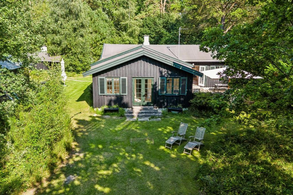 Zahrada ubytování Summer House With Large Nature Plot In Rørvig
