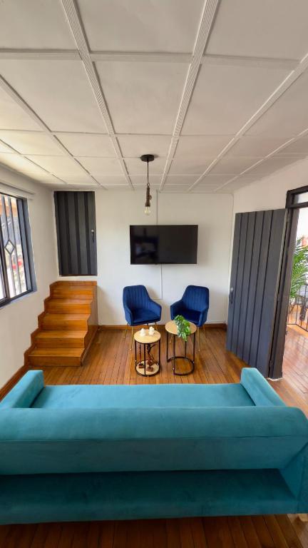 Posezení v ubytování La Casita Azul