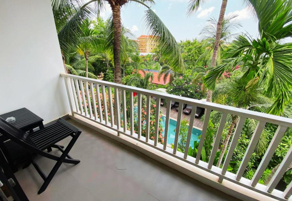Balkón nebo terasa v ubytování Angkor Home 27