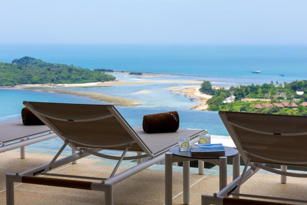 Naturlandskabet i nærheden af villaen