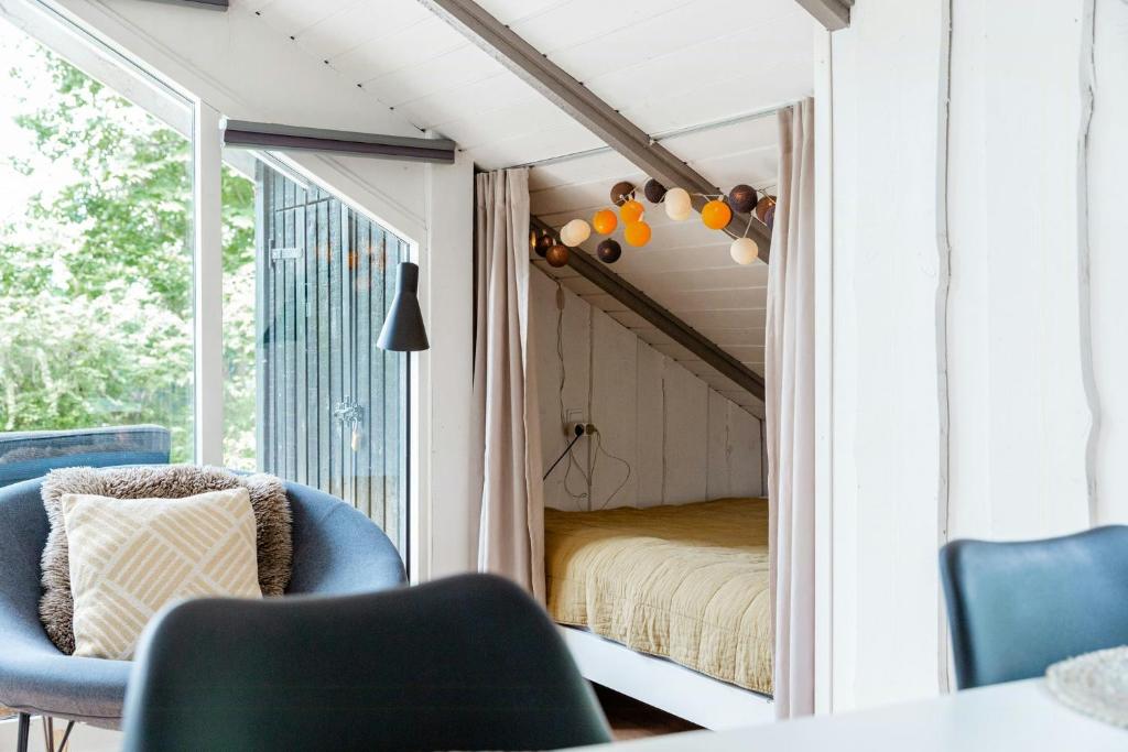 En eller flere senge i et værelse på Immerse Yourself In Silkeborgs Wonderful Nature