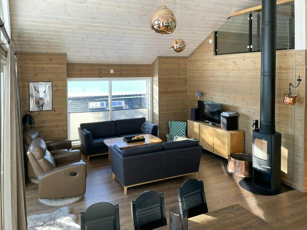 Χώρος καθιστικού στο Modern Cabin At The Gateway To Jotunheimen