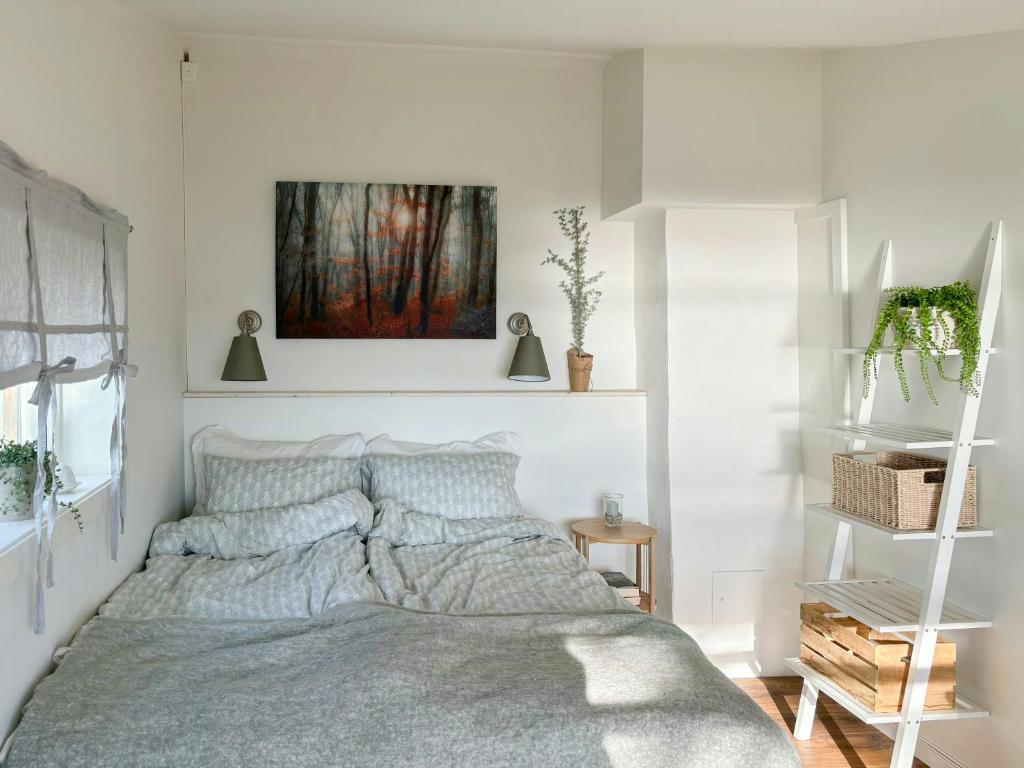 Katil atau katil-katil dalam bilik di Family Cabin With Panoramic Views Of Tyrifjorden