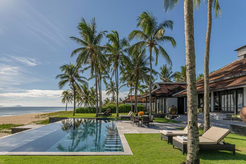 Three Bedroom Beachfront Pool Villa - Room Rate inclusive of breakfast for 2 adults per bedroom