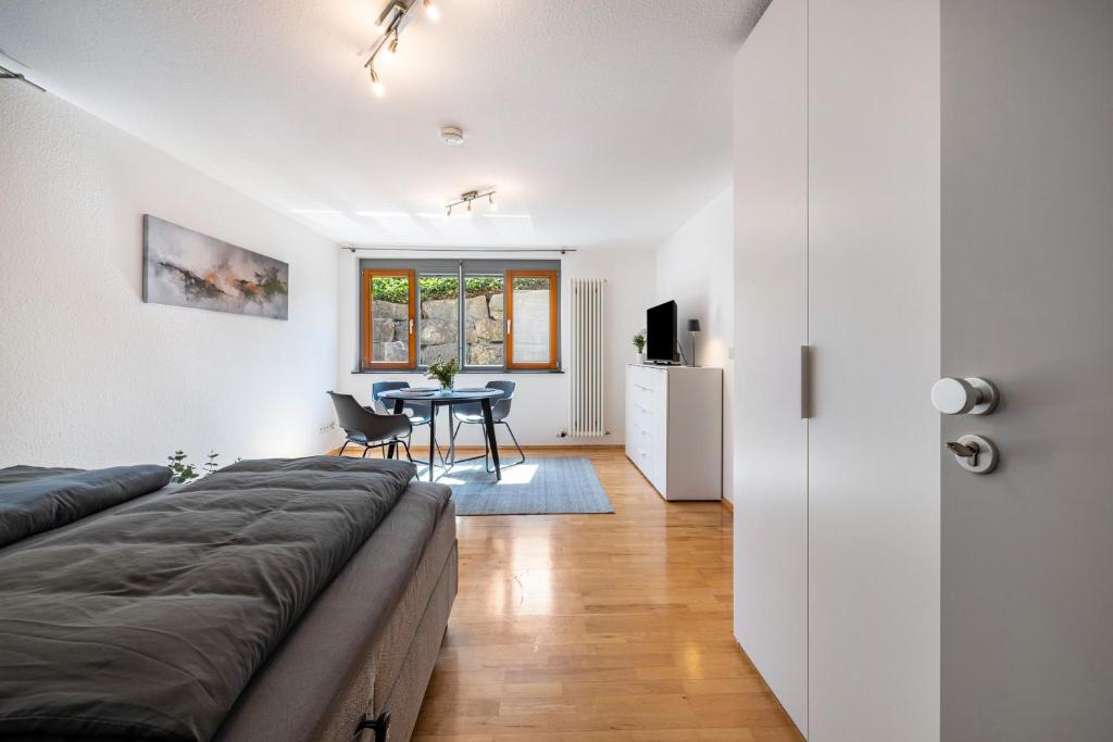 Posezení v ubytování Ferienwohnung Hammer