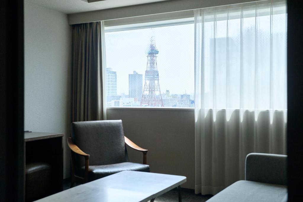 Posezení v ubytování Cross Hotel Sapporo
