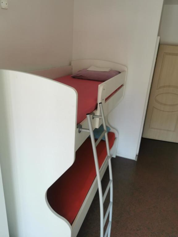 Palanda nebo palandy na pokoji v ubytování Stars Aspava Blue HOSTEL