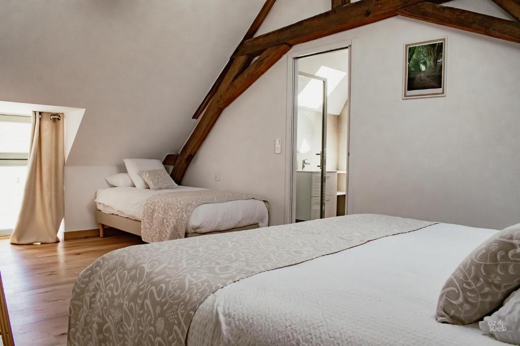 L'Ecrin de la Brenne - Habitación Triple Con Baño Privado
