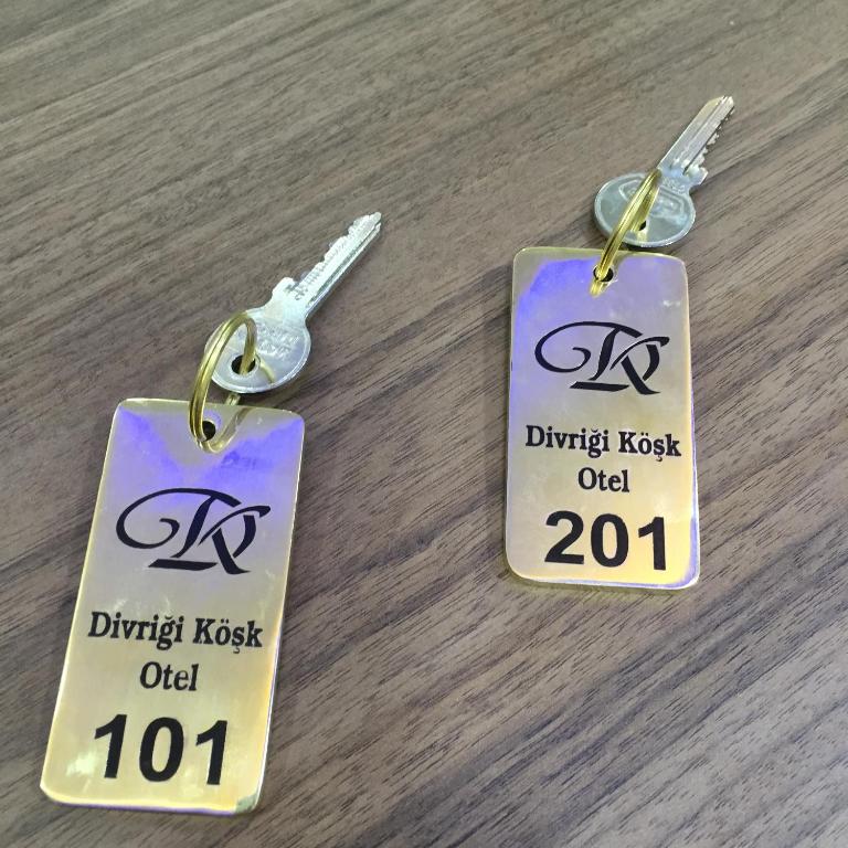 Certifikát, hodnocení, plakát nebo jiný dokument vystavený v ubytování Divrigi Kosk Hotel
