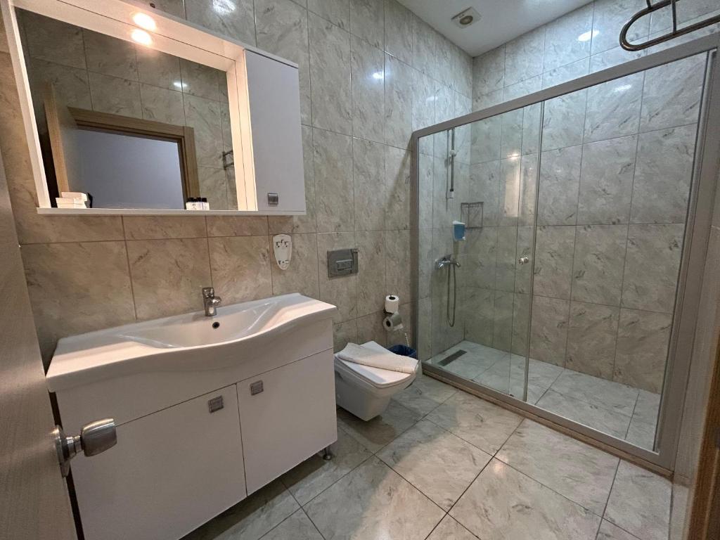 Koupelna v ubytování Amilla Beach Resort Bodrum - All Inclusive