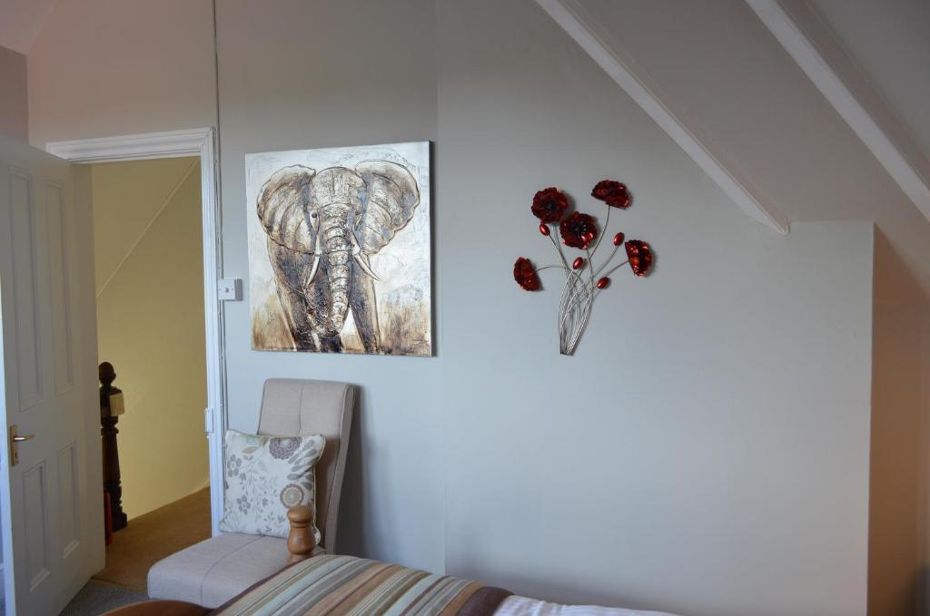 Postel nebo postele na pokoji v ubytování Foy House
