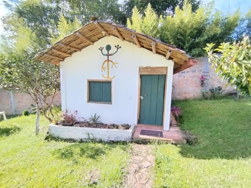 Zahrada ubytování Casa de Rishiva