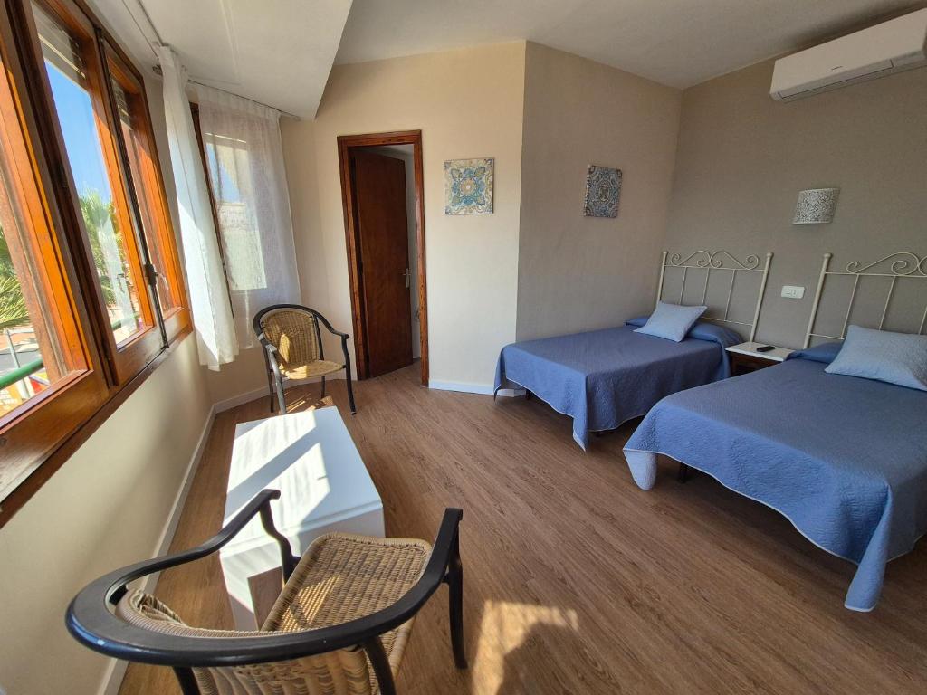 Posteľ alebo postele v izbe v ubytovaní Hotel Maeva ,1 star B&B